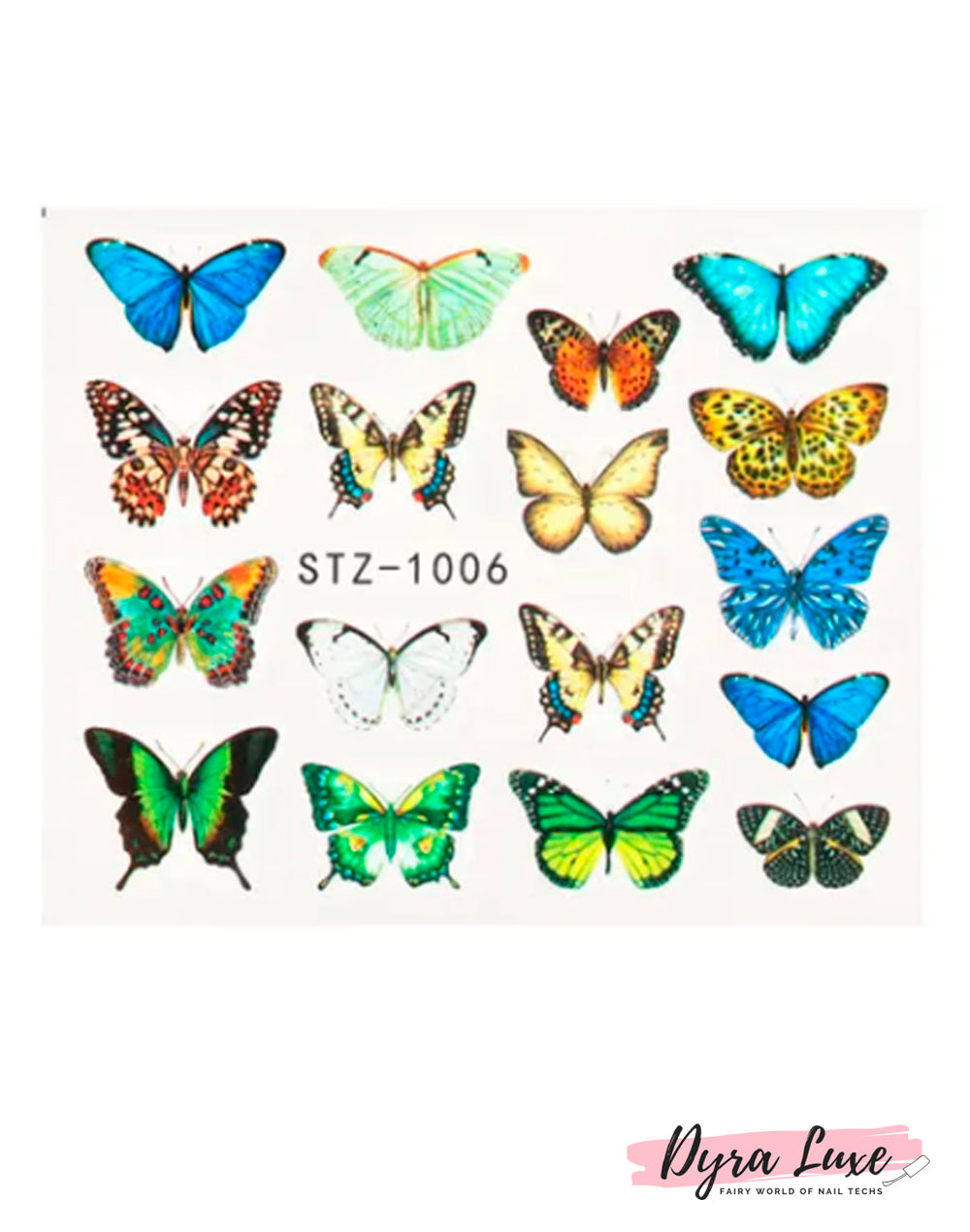 Butterfly Water Decals