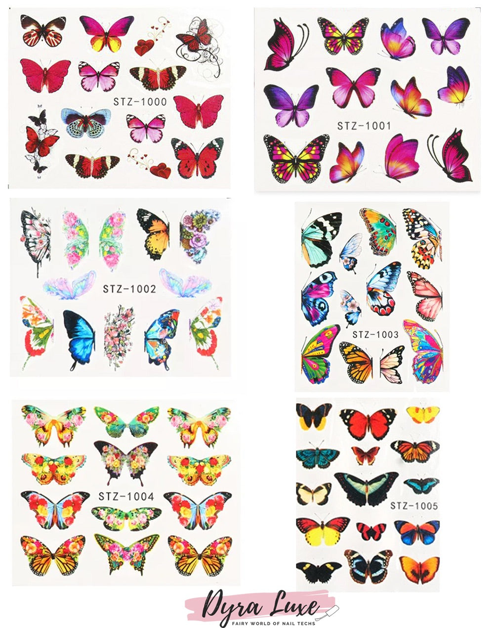 Butterfly Water Decals